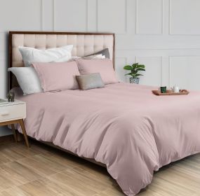 Pink Duvet Cover Queen Size Microfiber Duvet Cover with Zipper Duvet Cover Set of 1 Down Comforter Cover with 2 Pillow Shams Luxury Comforter Cov